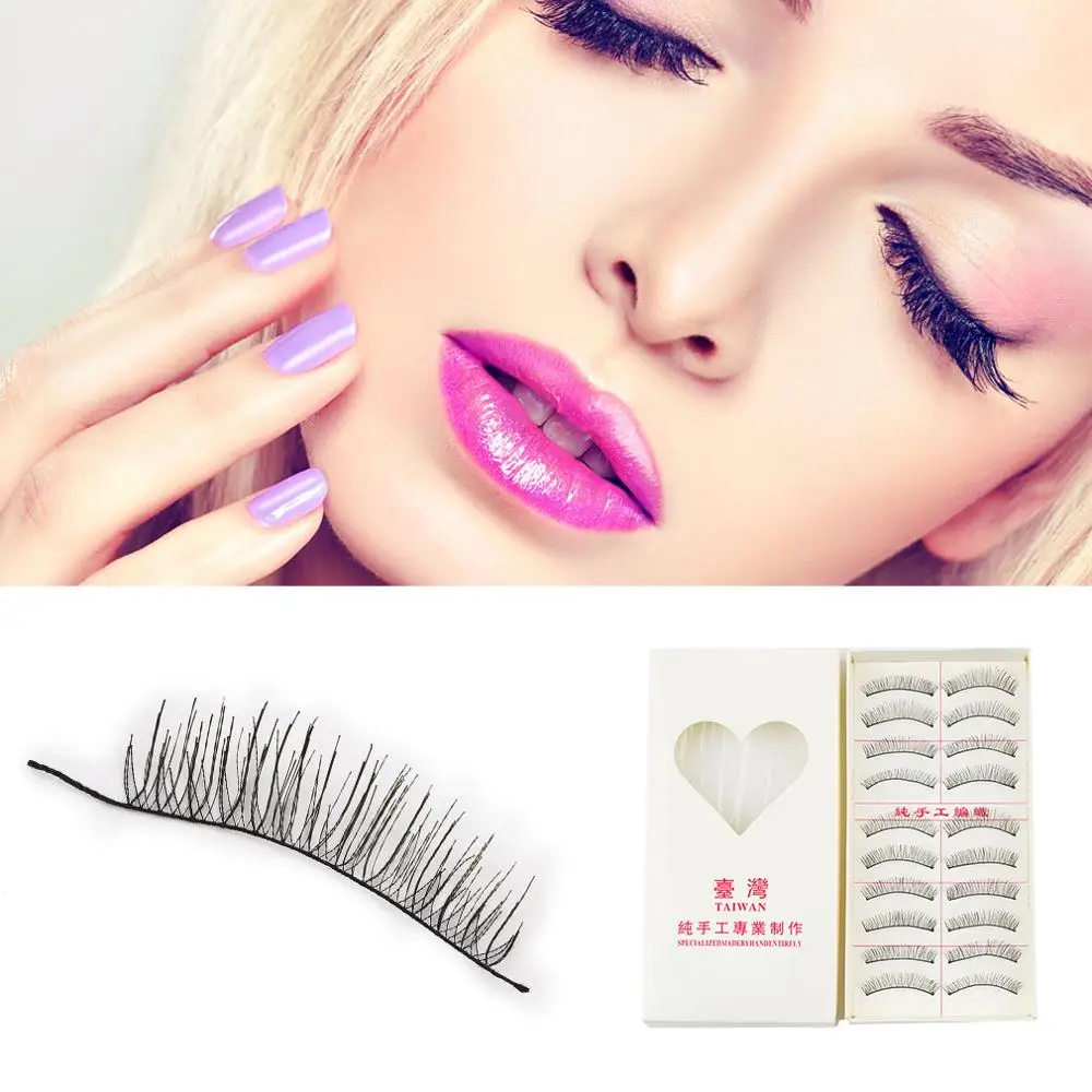 10 парт/компл. накладные ресницы Горячие Накладные ручной работы натуральные