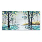 Настенная картина Mintura для гостиной, картины маслом на холсте, ручная роспись, деревья и тропы, украшение для дома, настенное искусство без рамки