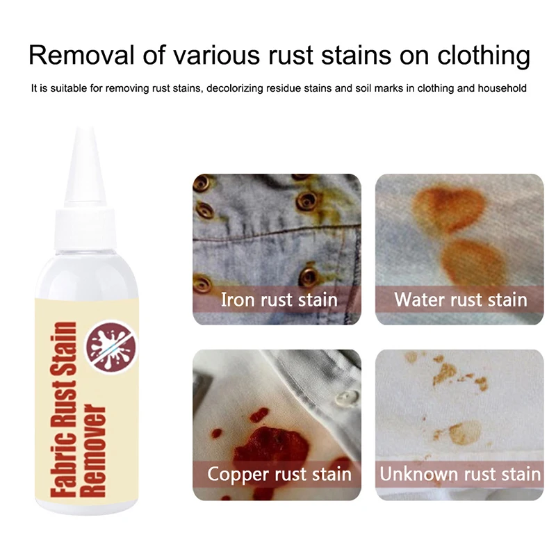 

Fabric Rust Stain Remover Multi-purpose Clothes Cleaner Waterless Clothing Cleansing Agent wzpi