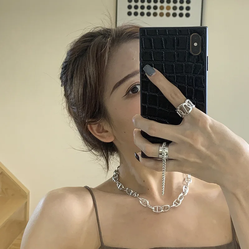 

2021 New Product Adjustable Ring Engagement Ring Flash Ring Female Retro Fashion Personality Open Index Finger Ring Diamond Ring