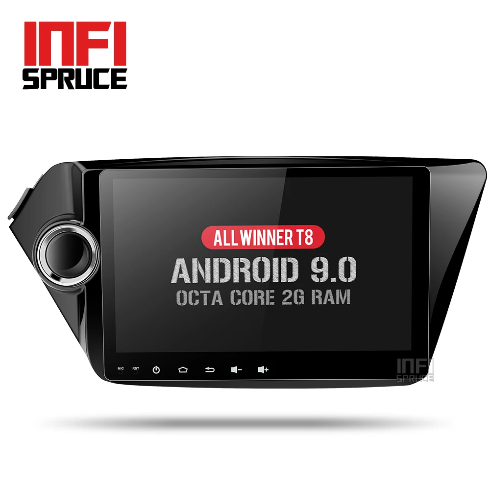 Android 9 0 автомобильный dvd gps навигатор для Kia K2 RIO 2010 2015 с восьмиядерным процессором