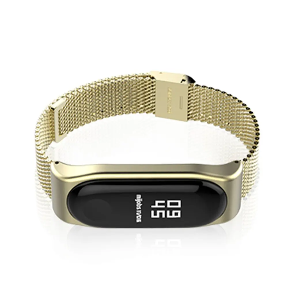 Новый браслет mi jobs Band 3 ремешок для Xiaomi умный из черного металла | Наручные часы