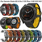 Силиконовый ремешок для смарт-часов Garmin Fenix 6 6X Pro 5 5X Plus 3HR 935 Easyfit 22 26 мм пособие Mk1 Mk2прицеп S60 S62