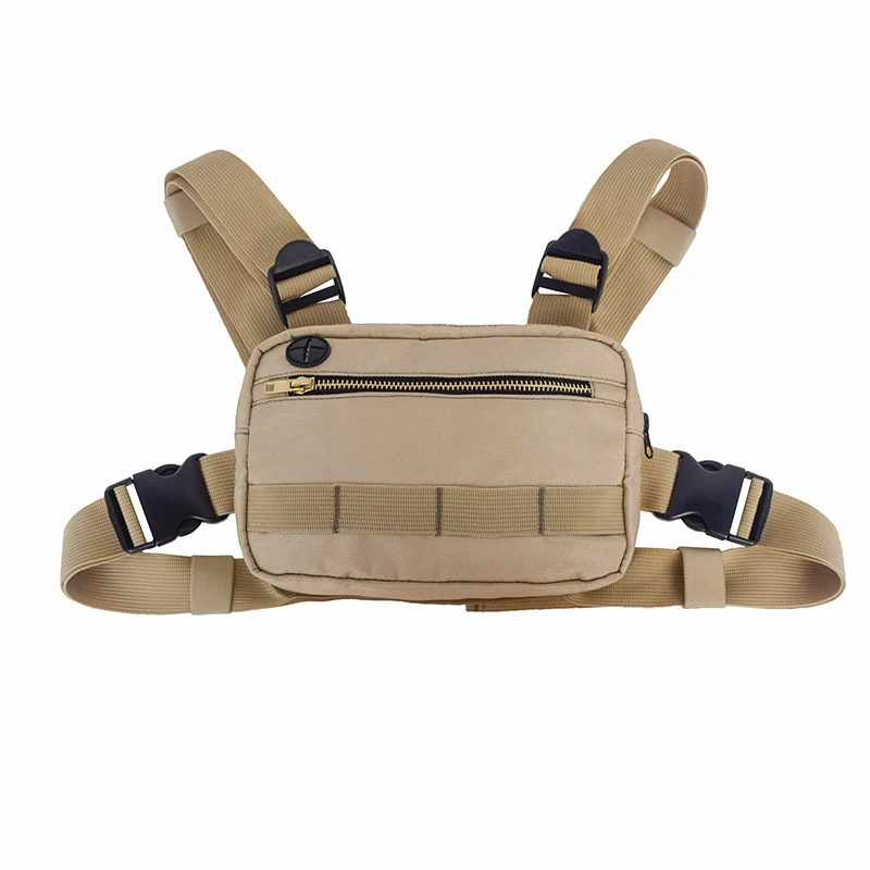 Мужская нагрудная сумка в стиле милитари маленькая уличная жилетка хип хоп