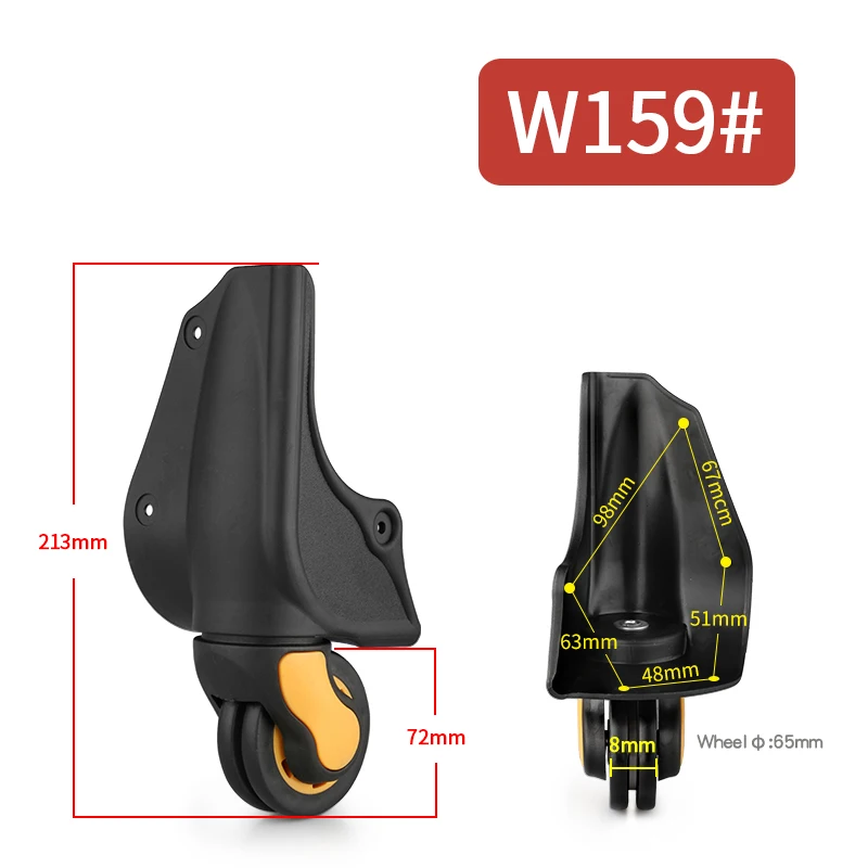 Replace The Trolley Case Luggage Wheel Accessories Repair The Trolley Case Casters Luggage Silent Shockabsorbing Universal Wheel