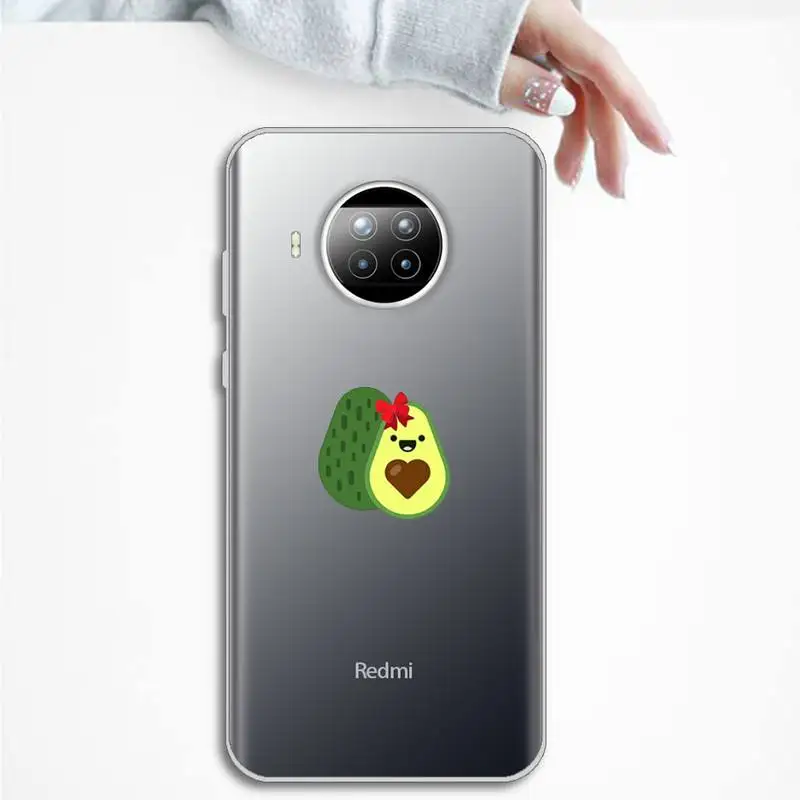 

avocado Phone Case Transparent for Xiaomi Redmi note 10 t 8 9 pro lite 11
