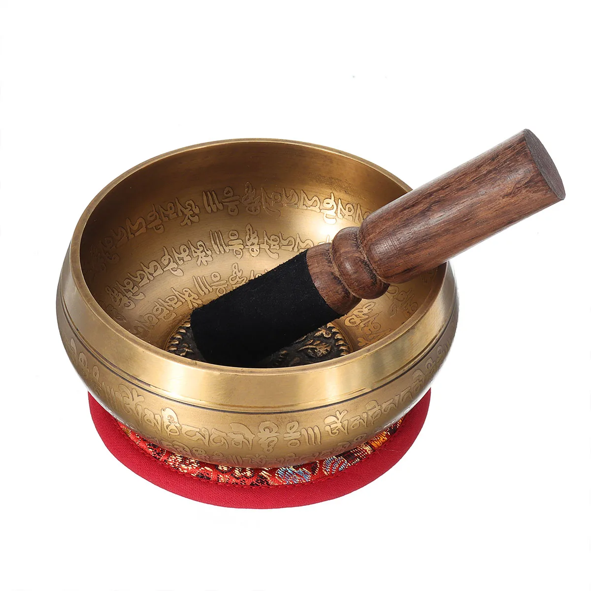 

New Tibetan Meditation Singing Bowl Nepalese Buddhist Chanting Bowl Buddhist Sound Therapy Bowl Mallet Mat Copper Handmade Carft