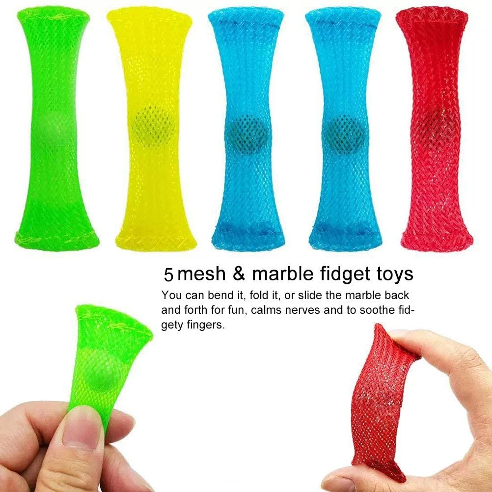 

Fidget Toys Anti Stress Toy Set Stretchy Strings Mesh Marble Relief Gift For Children Adults Girl Sensory Antistress Relief Toys