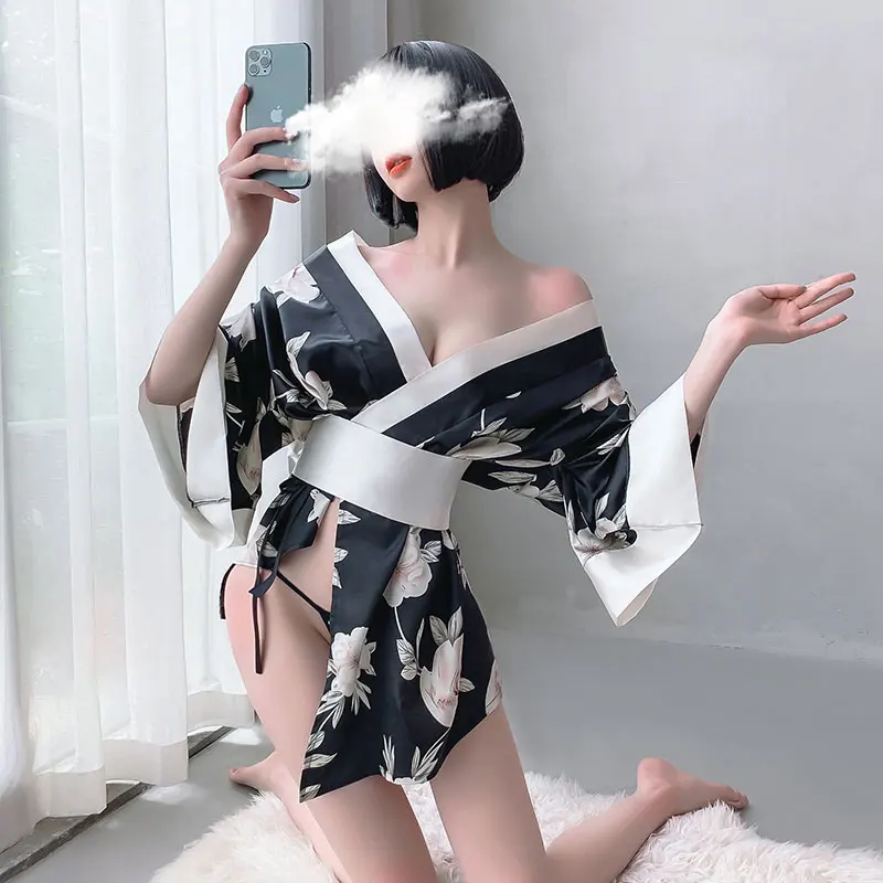 Женская пижама кимоно с V образным вырезом юката| |