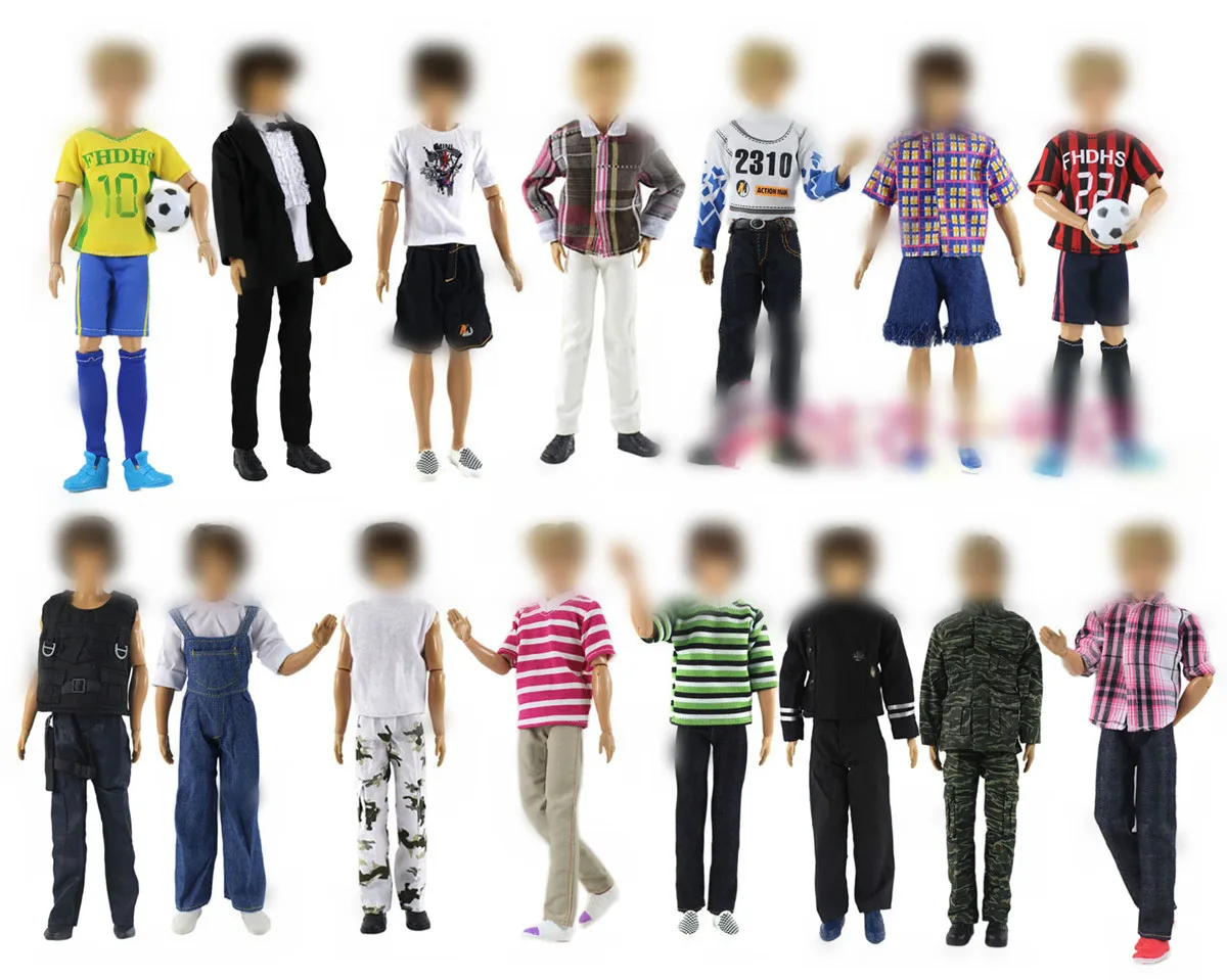 

For Ken Dolls Clothes Male Clothes For Prince Ken Dolls Daily Baby clothes Accessories Fashion Outfit For Boyfriend