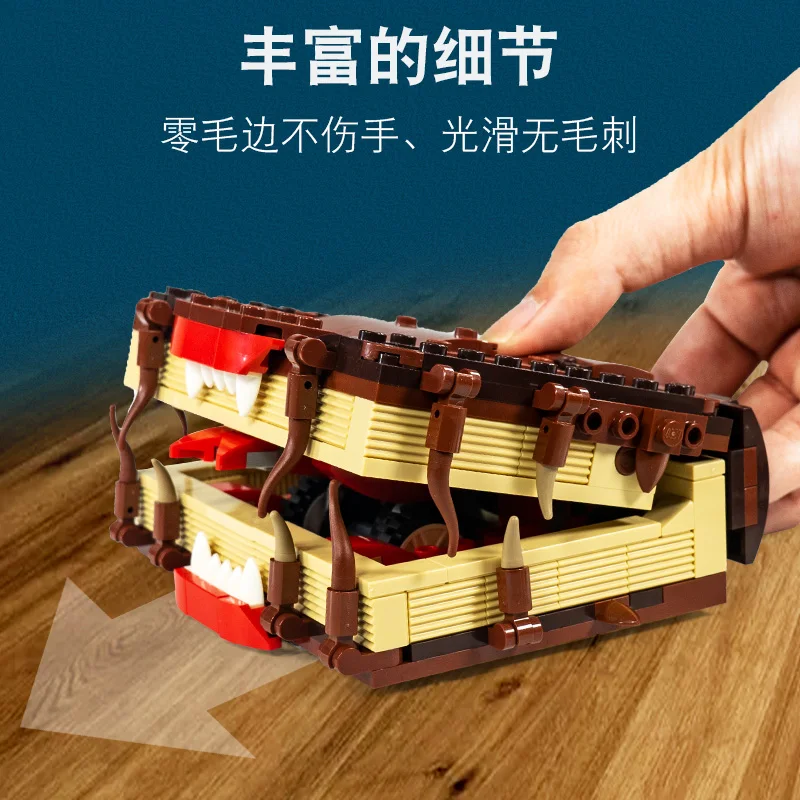 

New Monster Book of Monsters Magic School Building Blocks Construction Toys For Kids Child Gift