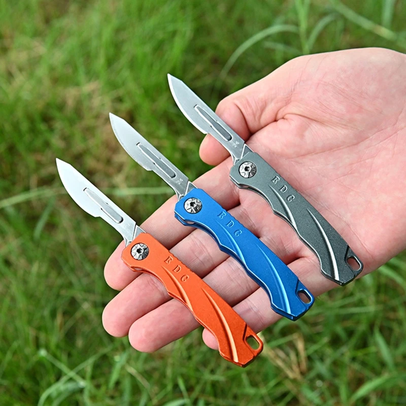 

Aluminum Alloy Folding Art Knife Outdoor EDC Tool Knife Emergency Scalpel Medical Knife Multi-function Tool Knife