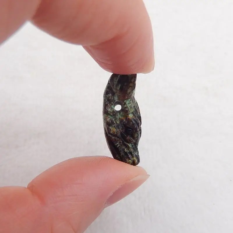 Горячая Распродажа натуральный камень африканская бирюза ручная работа голова