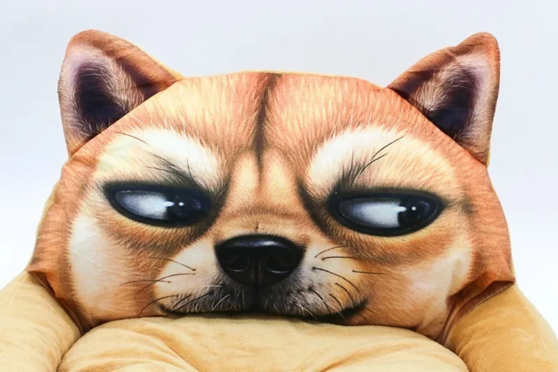 Benepaw 3D Сиба ину диван кровать собака Горячая моющийся плюшевый спальный дом собаки уютная мягкая кровать для питомца щенка подушки поставки