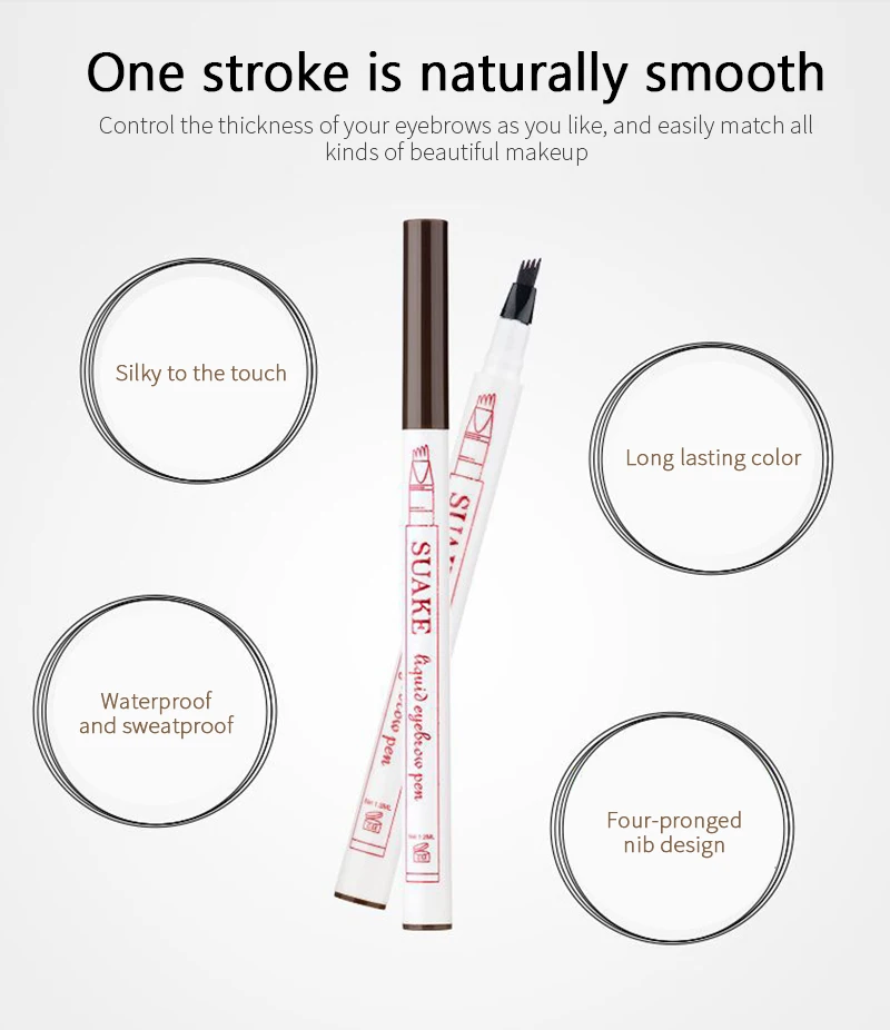 Жидкий 3d-карандаш для бровей макияж натуральный не размазывается