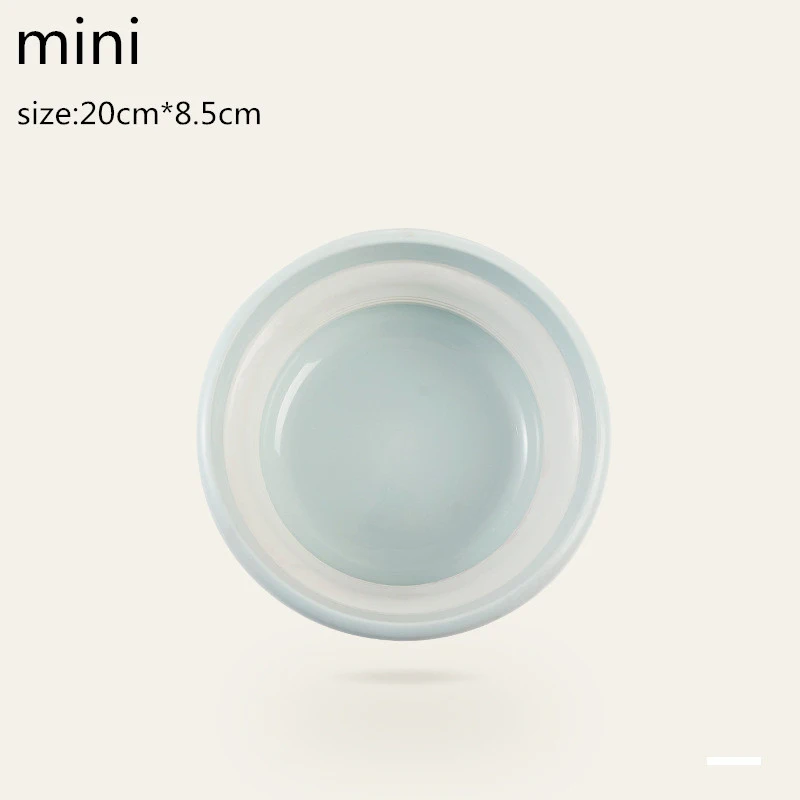 mini blue Портативный складной ведро умывальник для кемпинга водонепроницаемый складной бассейн силиконовый умывальник складной рыболовное ведро для мойки автомобилей чистящие средства - Цвет: mini blue