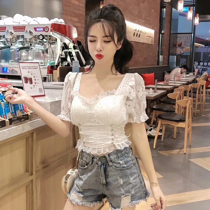 Женские топы с низким вырезом сексуальные блузки Новый Дизайнерский Модный