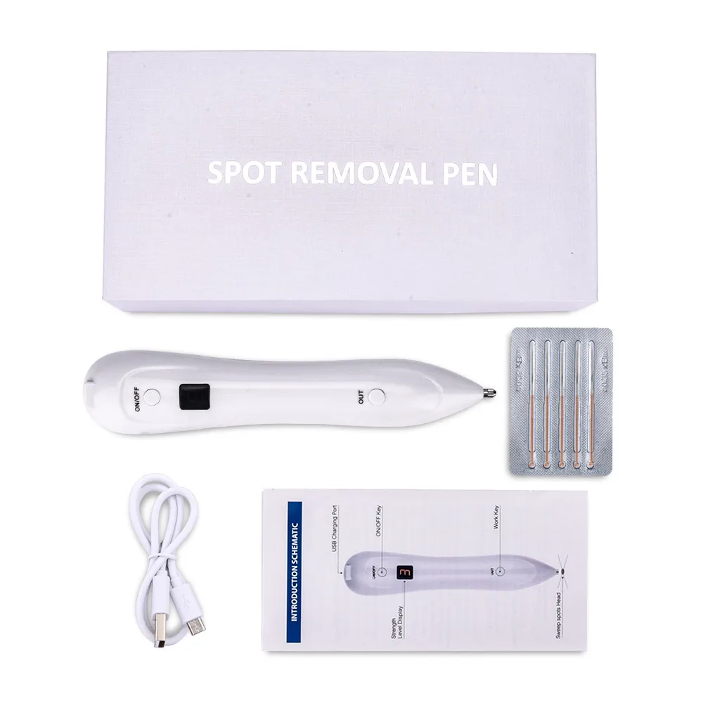 

Laser Mole Tattoo Freckle Removal Pen Spot Mole Removing LCD Sweep Wart Corns Dark Spot Remover Salon Skin Care Beauty Machine