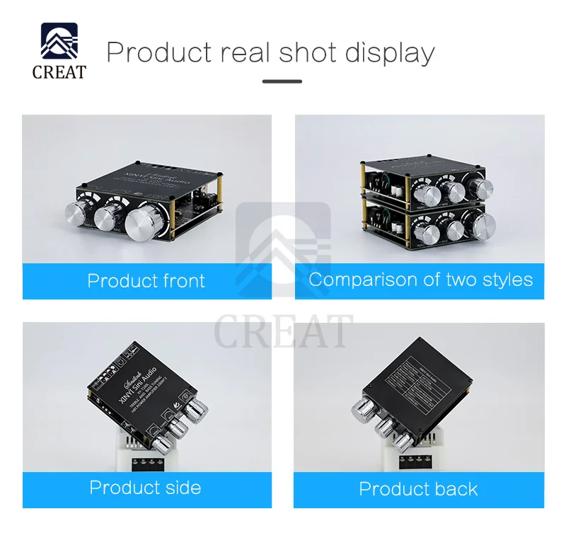 Плата усилителя сабвуфера высокой мощности 2*100 Вт Bluetooth 5 0|Интегральные схемы| |