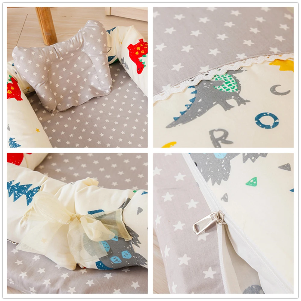 Складная детская кроватка Высококачественная для новорожденных 3 шт./компл.