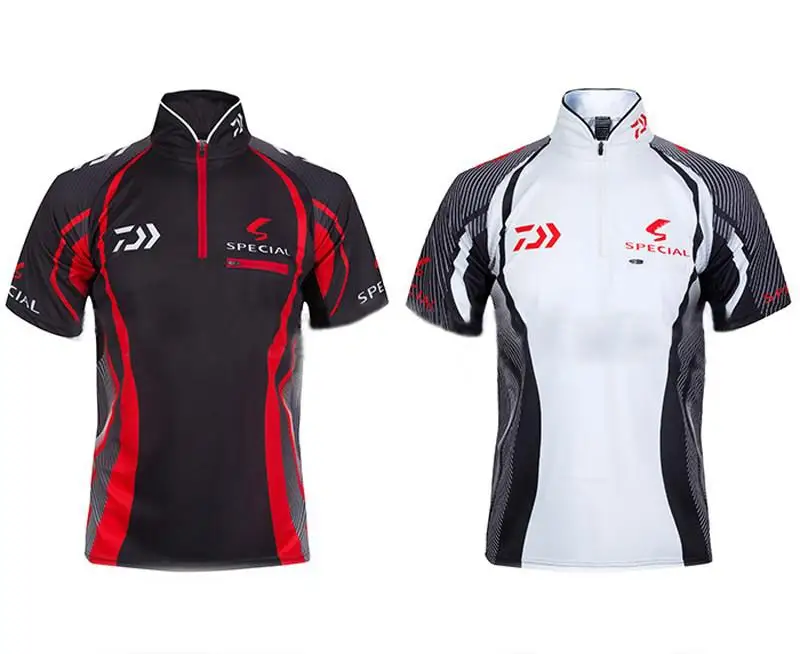 

New DAIWA Fishing Shirt Outdoor Short Sleeve Breathable Fishing Clothing Quick-dry Anti-UV DAWA Fishing Clothes Men Anti Uv Wear