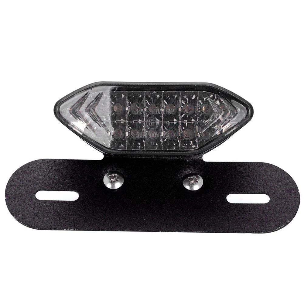 

12V Universal Tail Light Motorcycle Tail Turn Signal License Plate Integrated Light Motorcycle Accessories Dropshipping
