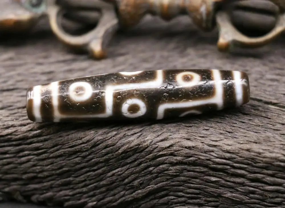 Treasure Magic Power LKbrotherMagic Tibetan Old Agate 9 Eye Most Respected dZi Bead Amulet 55MM Pendant | Украшения и аксессуары