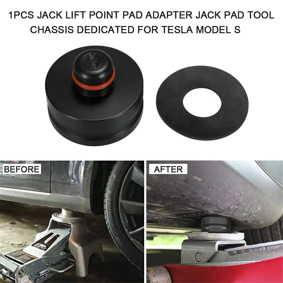 1pc Jack Lift Point Pad Car Styling Tools Jack Lift Raise Chassis Specific Jack Pad Tool Lift Point Adapter For Tesla Model X/S lift