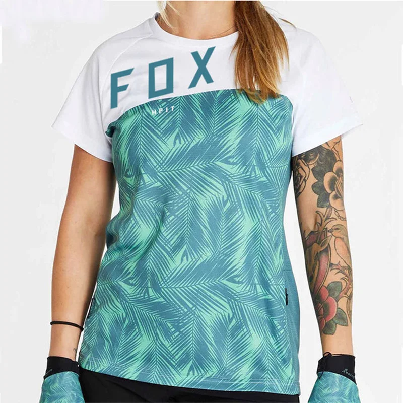 

Women's Enduro Cycling Shirt, Short-sleeved Shirt for Motocross, Downhill, Mountain Bike, Mx, Summer, Mtb, 2021 Clothing