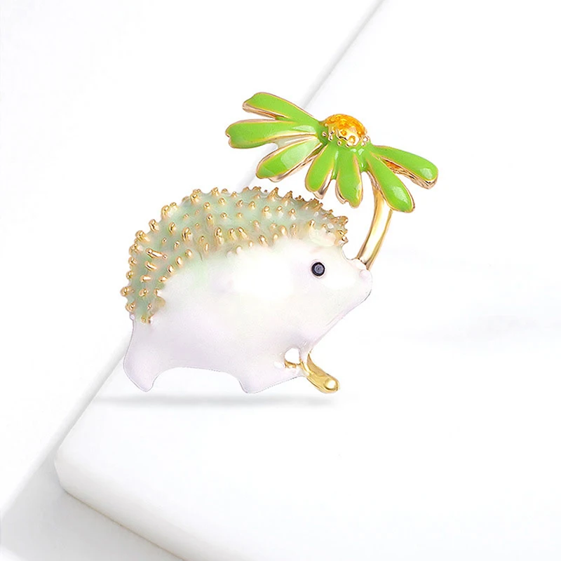 Cute Hedgehog Brooch Fashion Brooches For Women Animal Jewelry Funny Winter Design High Quality | Украшения и аксессуары