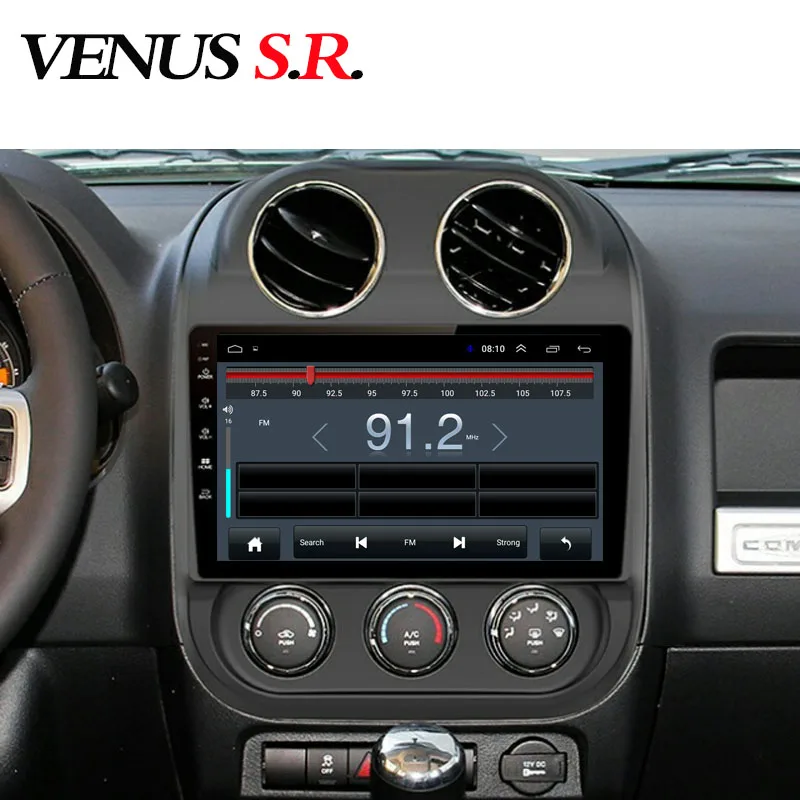 VenusSR Android 8 1 автомобильный DVD плеер GPS навигация Мультимедиа для JEEP Компас Патриот