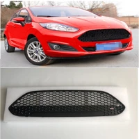 own design front bumper mask cover front racing grill st car styling abs black grille trim fit for fista car grills 2013 2017