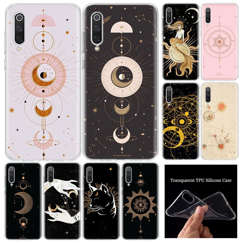 Мягкий силиконовый чехол с изображением Золотой Луны для Xiaomi Redmi Note 9S 8T 9 8 7 6 6A 7A 8A 9A