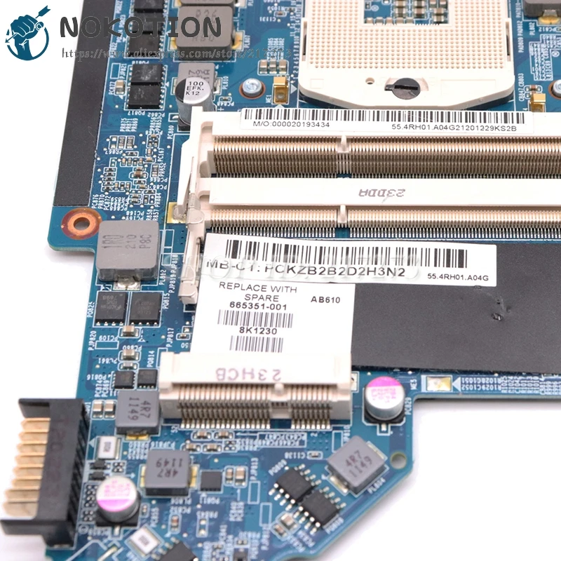 NOKOTION 665351-001 материнская плата для ноутбука HP Pavilion DV6 DV6-6000 HM65 UMA DDR3 | Компьютеры и