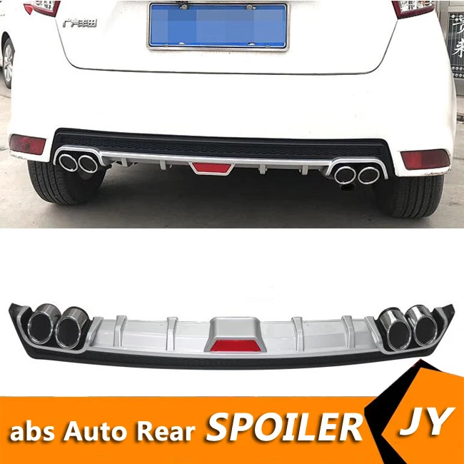 Защитный диффузор для заднего бампера TOYOTA Yaris ABS 2014-2017 комплект кузова бампер