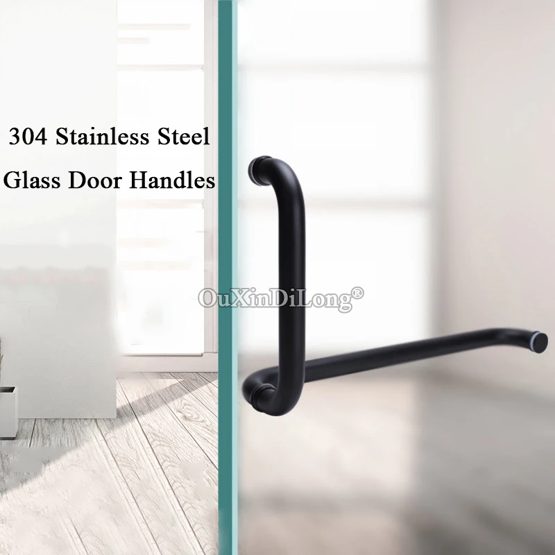 Высококачественные стеклянные дверные ручки для душа из нержавеющей стали 304 г.