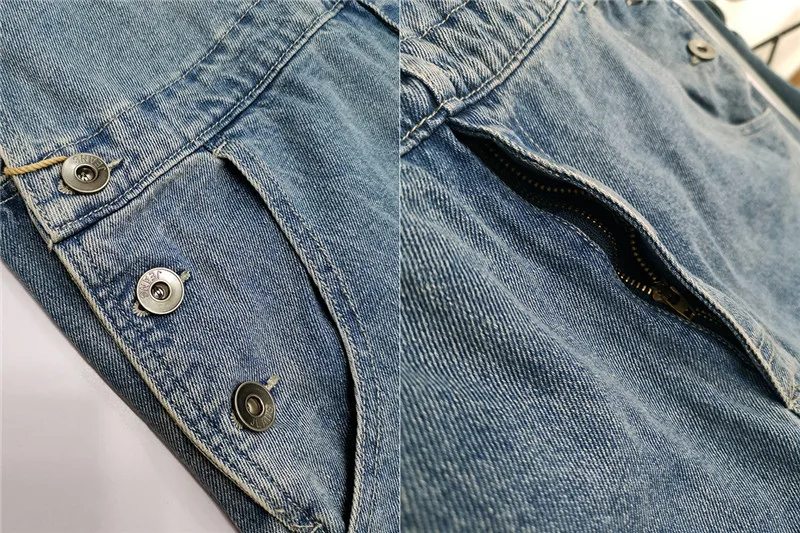 Jumpsuit Women Denim Overalls Women's Loose one-piece Korean Retro jumpsuit large size Loose jeans More sizes 30-44 46