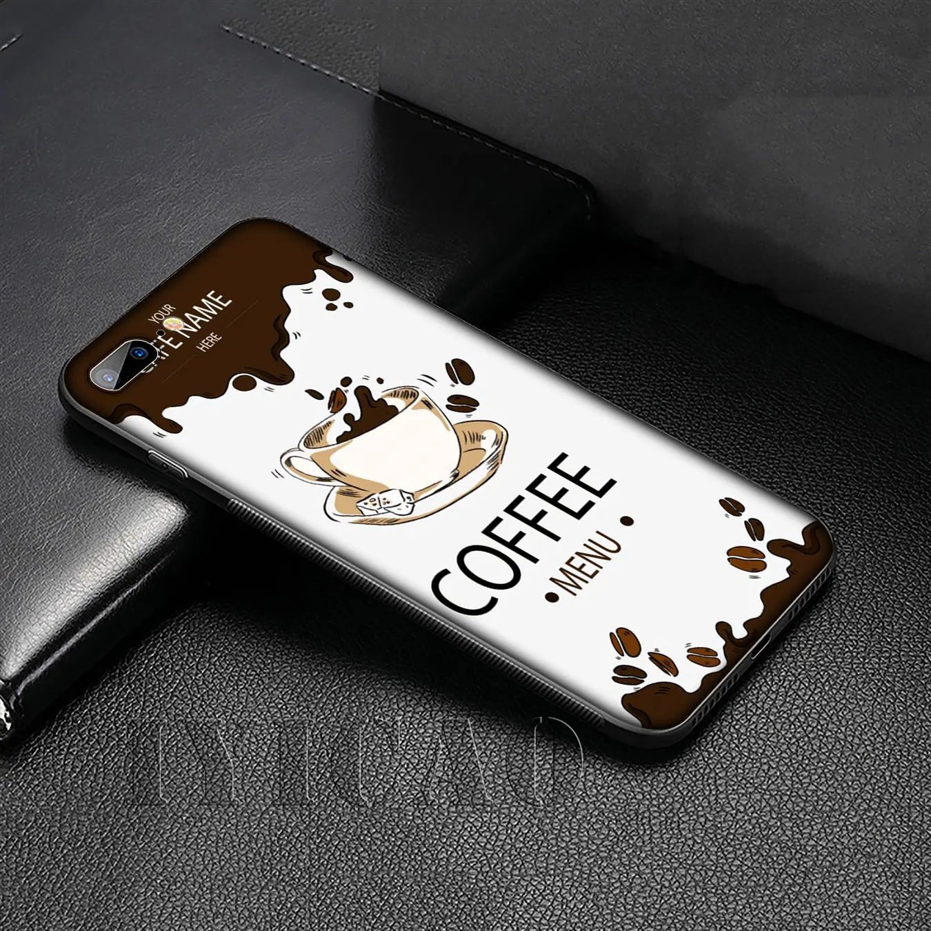 Beautiful Girl drink coffee Design Soft Silicone Cover Case for iPhone 11 Pro XR X XS Max 6 6S 7 8 Plus 5 5S SE Black Phone |