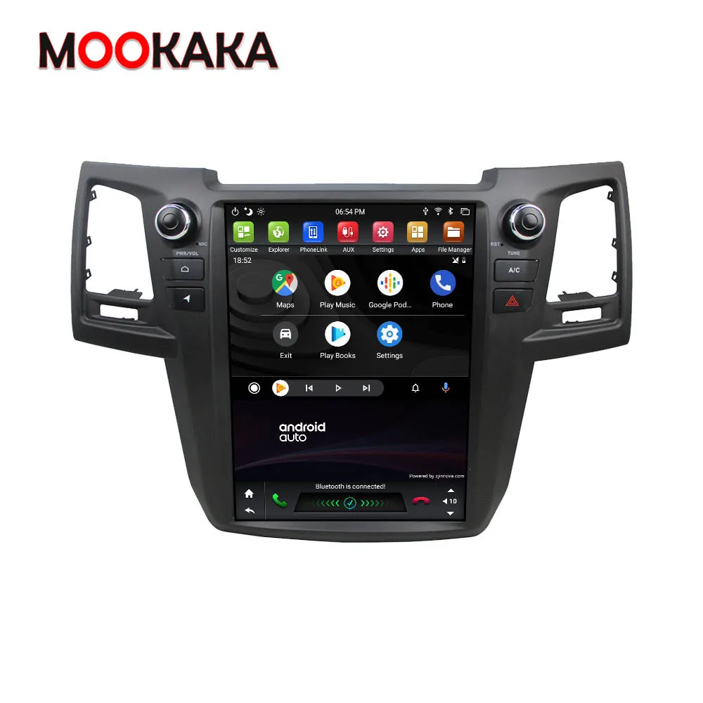 64 Гб Px6 Tesla Style мультимедийный плеер Android 9 вертикальный экран GPS для Toyota Fortuner 2008 2015 AT