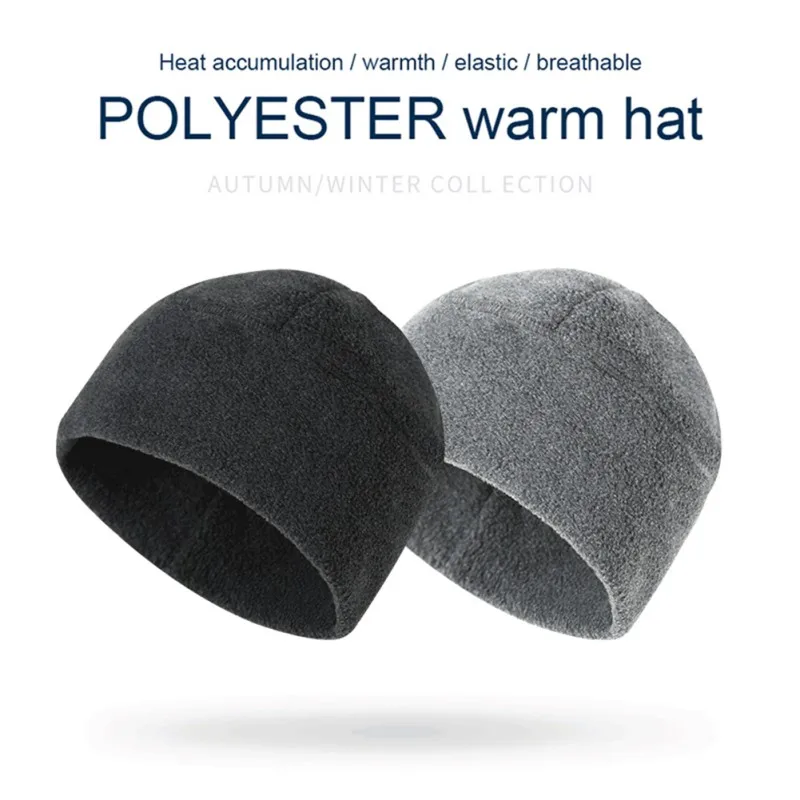 Зимняя Флисовая теплая шапка мужская Военная Тактическая трикотажная с черепами