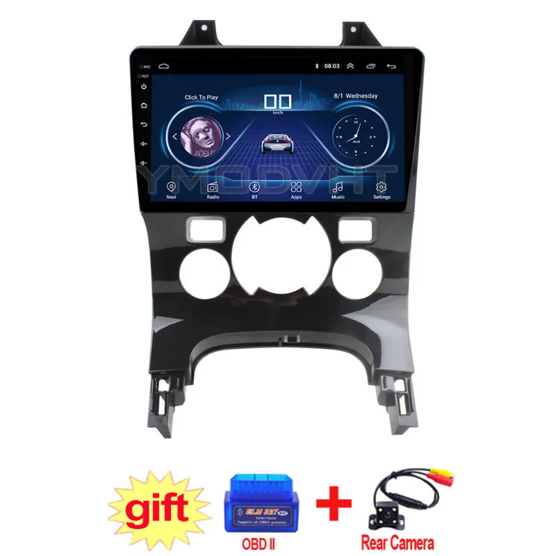 9 дюймов IPS и 2.5D сенсорный экран Android 8 1 автомобильный DVD GPS навигация для Peugeot 3008 2009