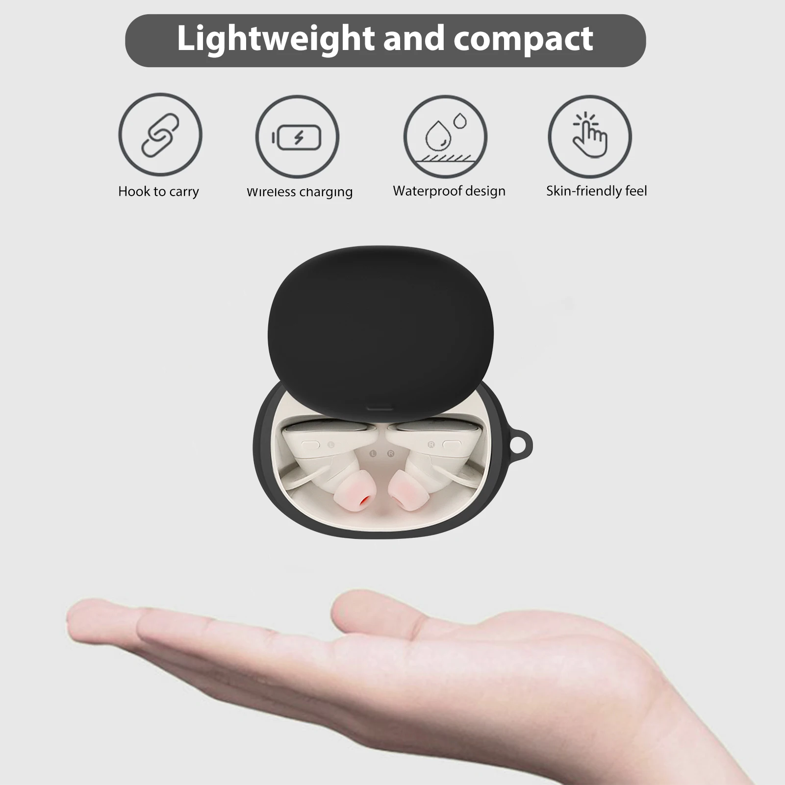 

Dust-proof Silicone Skin Cover Protective Shell Anti-fall Earphone Case For Anker Soundcore Liberty Air 2 Pro Wireless Earbuds