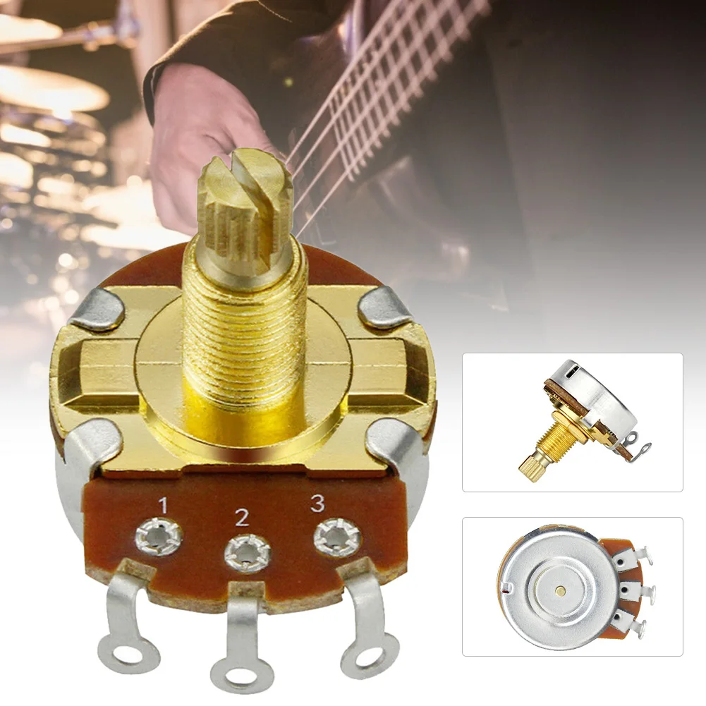 a500k b500k amp ersatz teile welle potentiometer ton volumen musical keil bass wirkung elektrische gitarre einstellbare langlebige free global shippin