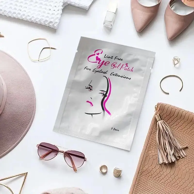 Патчи под глаза для наращивания ресниц 200 пар блестящие патчи подушечки