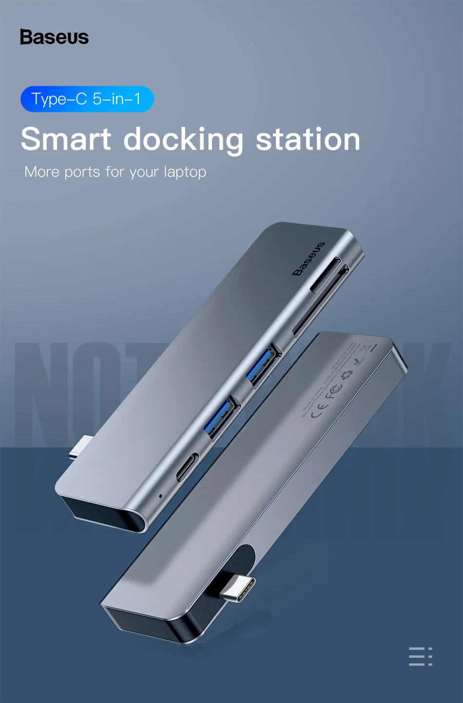 Baseus USB C HUB Type-c to Multi Ports USB 3.0 USB3.0 Type C Power Adapter USB-C HUB Splitter Dock For Macbook Pro Air USBC HAB