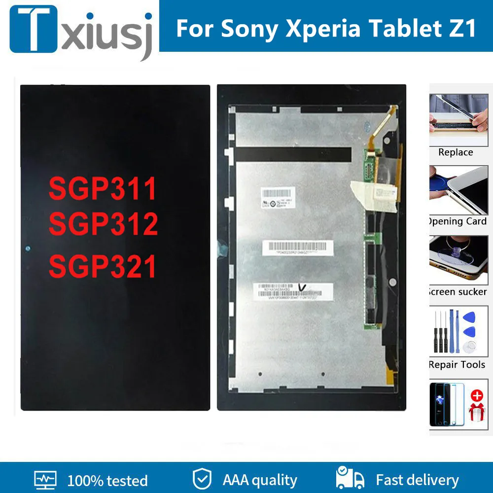 

100% Tested Original LCD For Sony Xperia Tablet Z1 SGP311 SGP312 SGP321 LCD Display Touch Screen Digitizer Panel Assembly