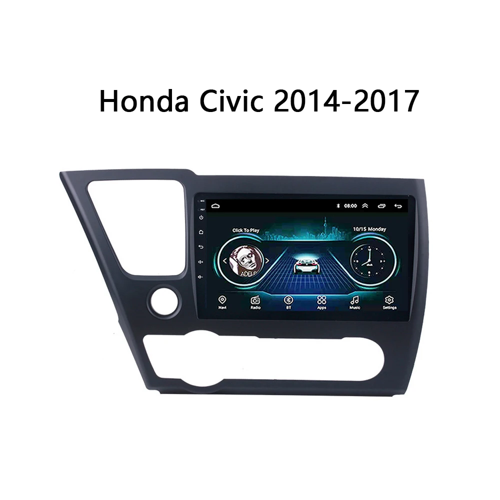 Фото Android 8 1 Автомобильный GPS навигатор для 2014 2017 Honda Civic fit magnitol мультимедийный плеер