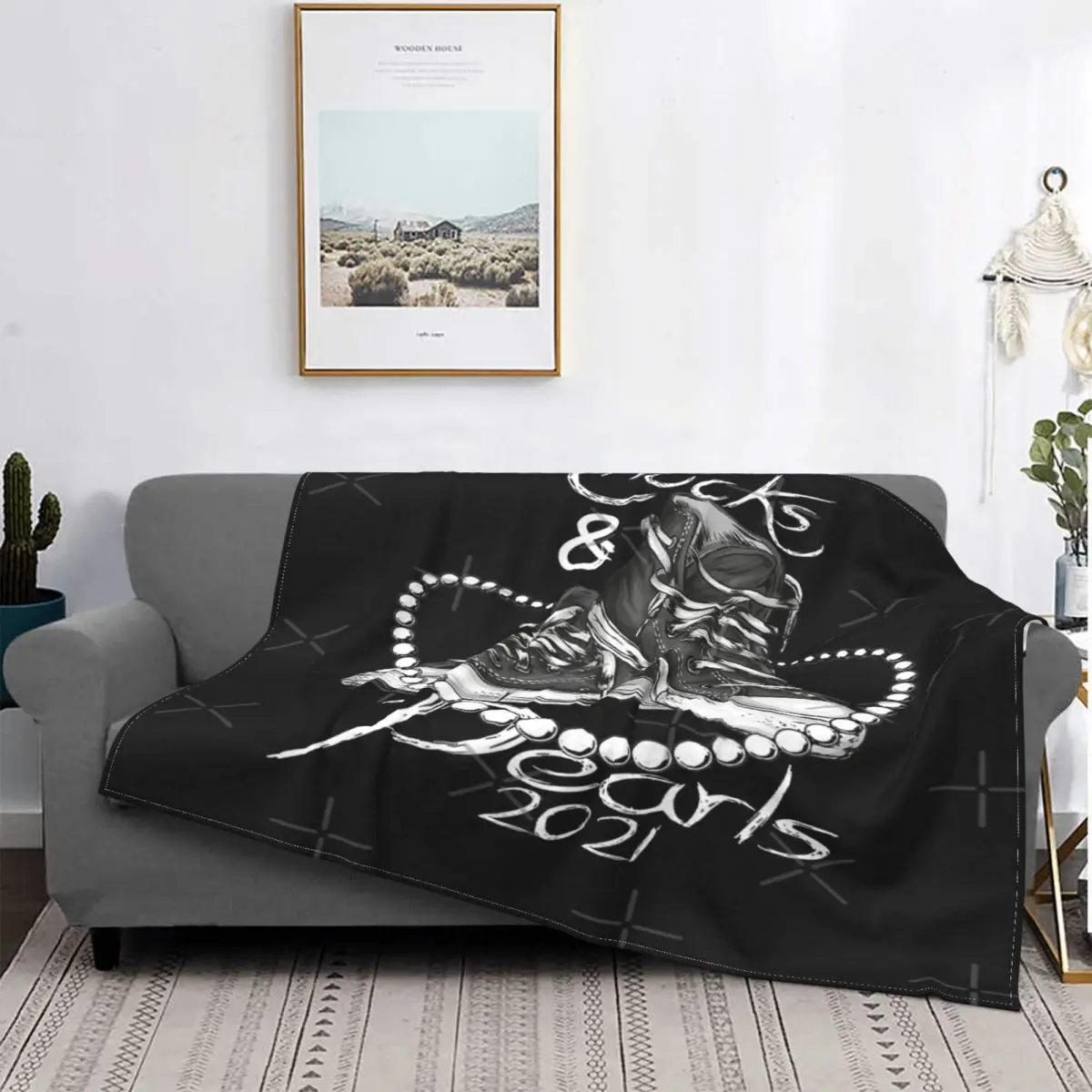 

Chucks And Pearl-manta a cuadros para cama, colcha de lino de verano, 2022, 150