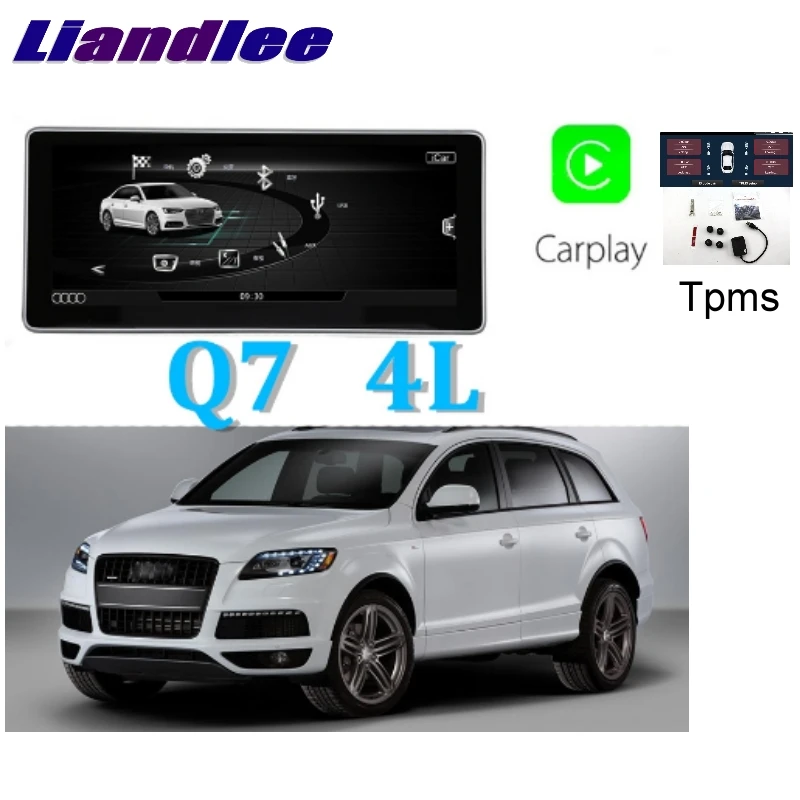 Liandlee автомобильный мультимедийный плеер NAVI 10,25 дюймов для Audi Q7 4L 2007~ CarPlay TPMS Радио Стерео gps навигация