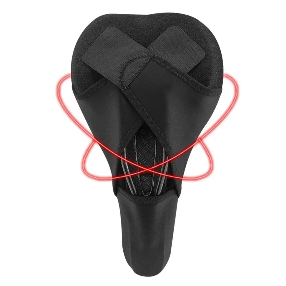 Удобное Силиконовое + губка с эффектом памяти велосипедное седло чехлом от дождя